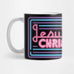 Jesus Christ Neon Sign Mug